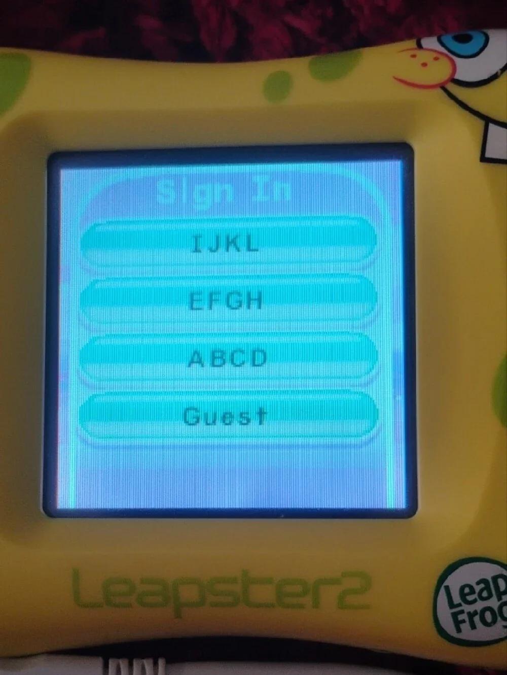 Leapster2 Handheld Game System SpongeBob SquarePants Themed